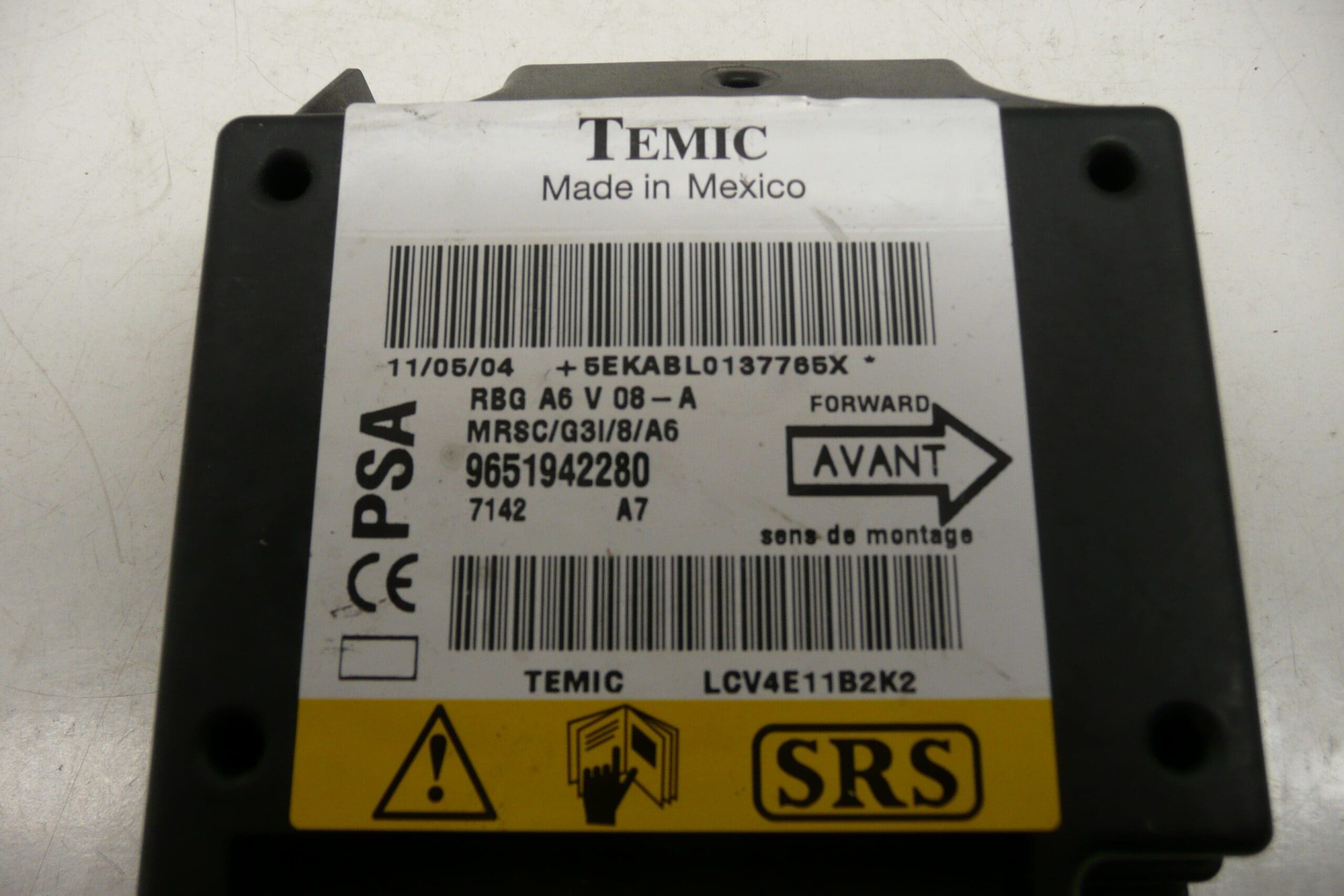 Poduszka powietrzna Citroën C2 C3 9651942280