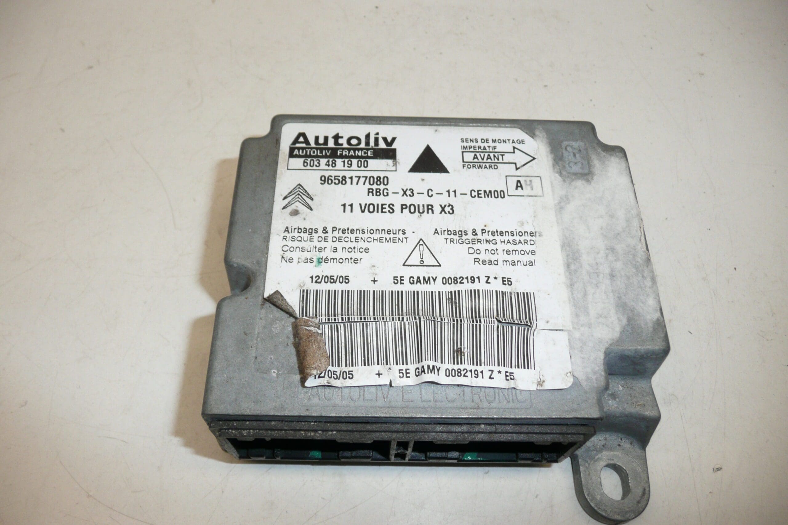 Poduszka powietrzna Citroën C5 II 9658177080