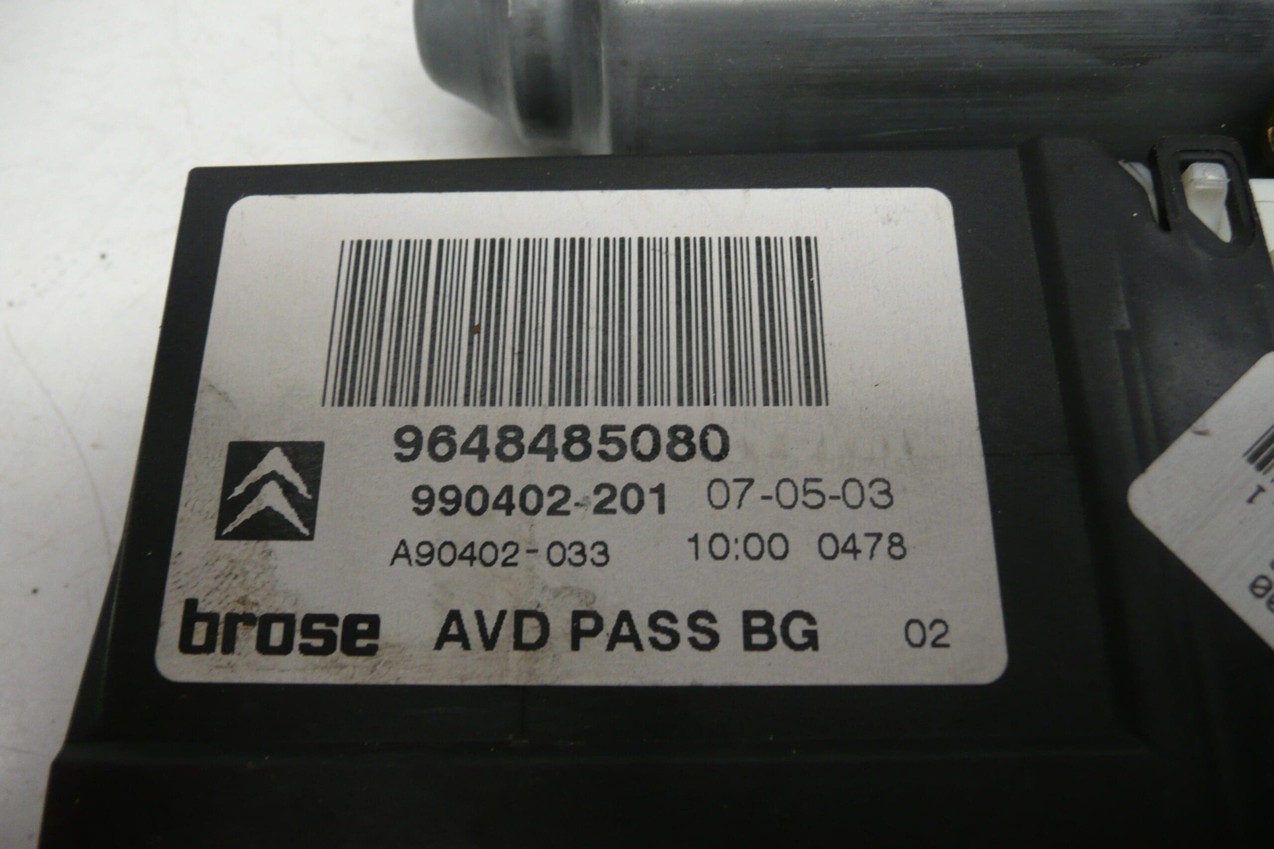 Silnik podnośnika szyby przedniej Citroën C5 9648485080