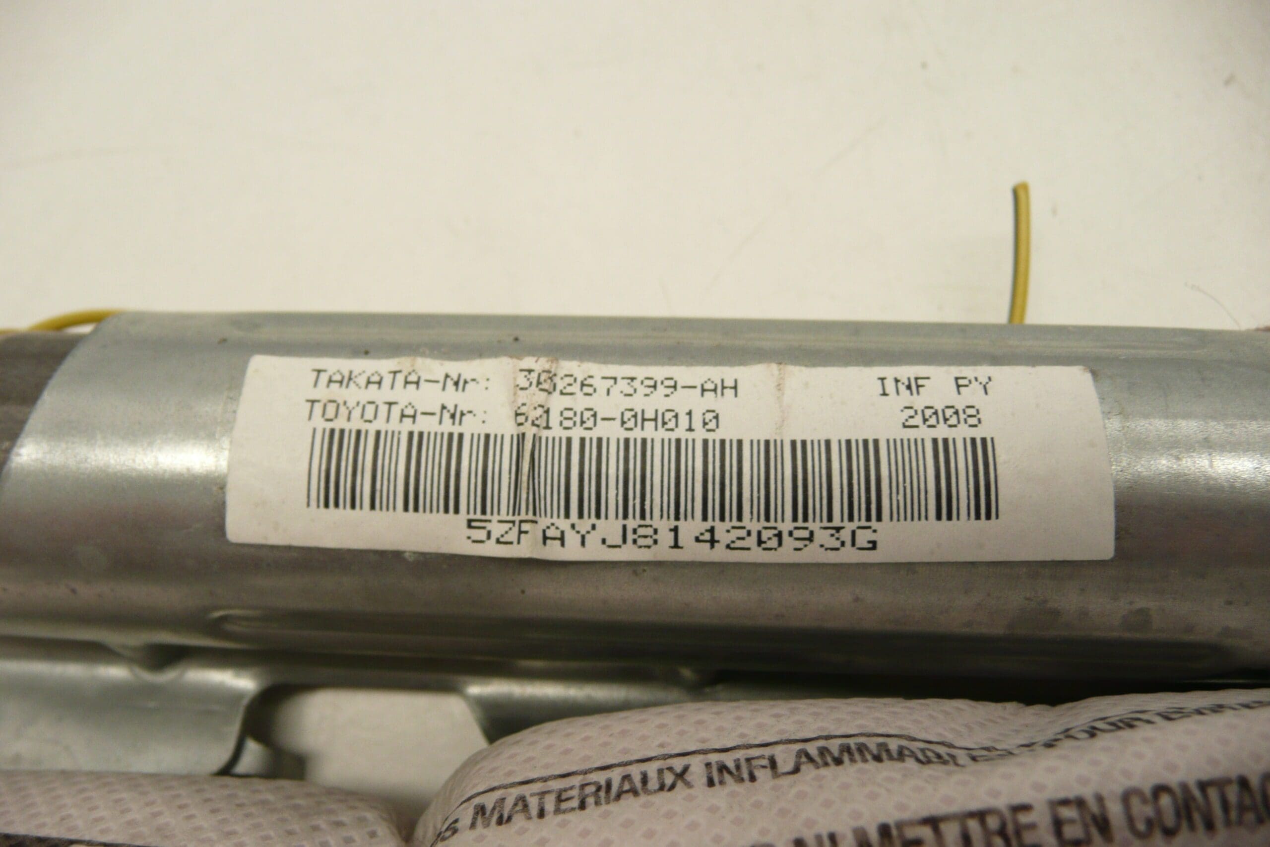 Poduszka powietrzna lewa sufitowa Citroën C1 Peugeot 107 62180-0H010 8331E1