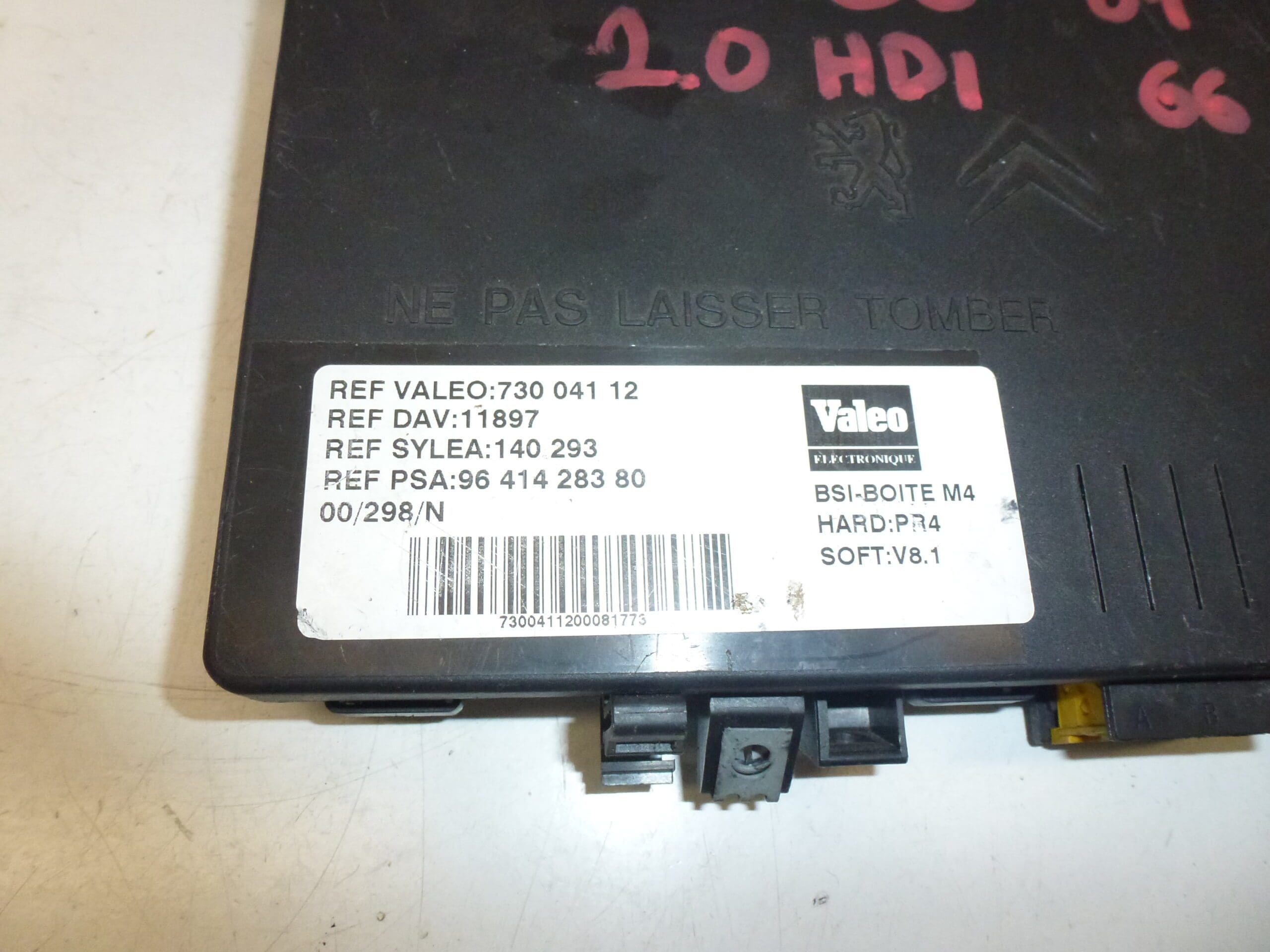 Sterownik BSI Valeo BOITE M4 9641428380 73004112