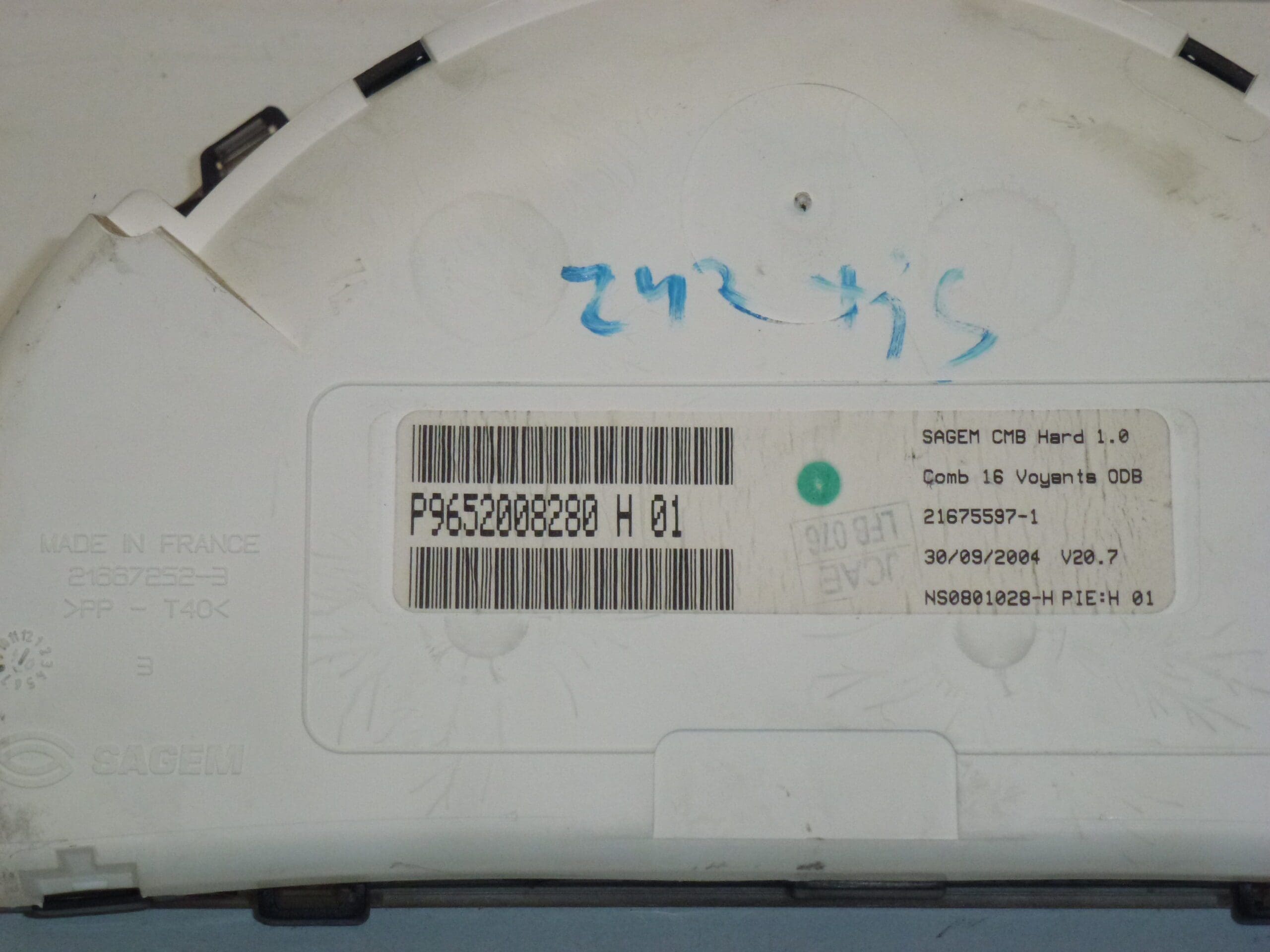 Prędkościomierz Citroën C2 C3 242000 km 9652008280 6105EV