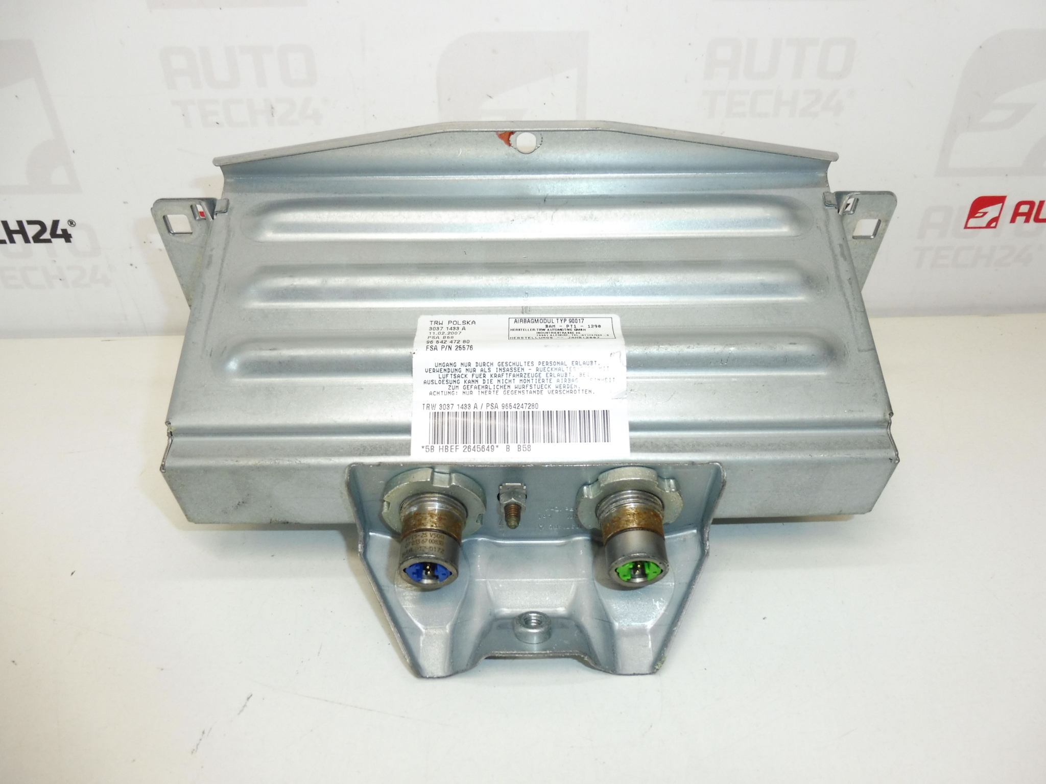 Poduszka powietrzna pasażera przód Citroën C4 Picasso 9654247280 8216NT