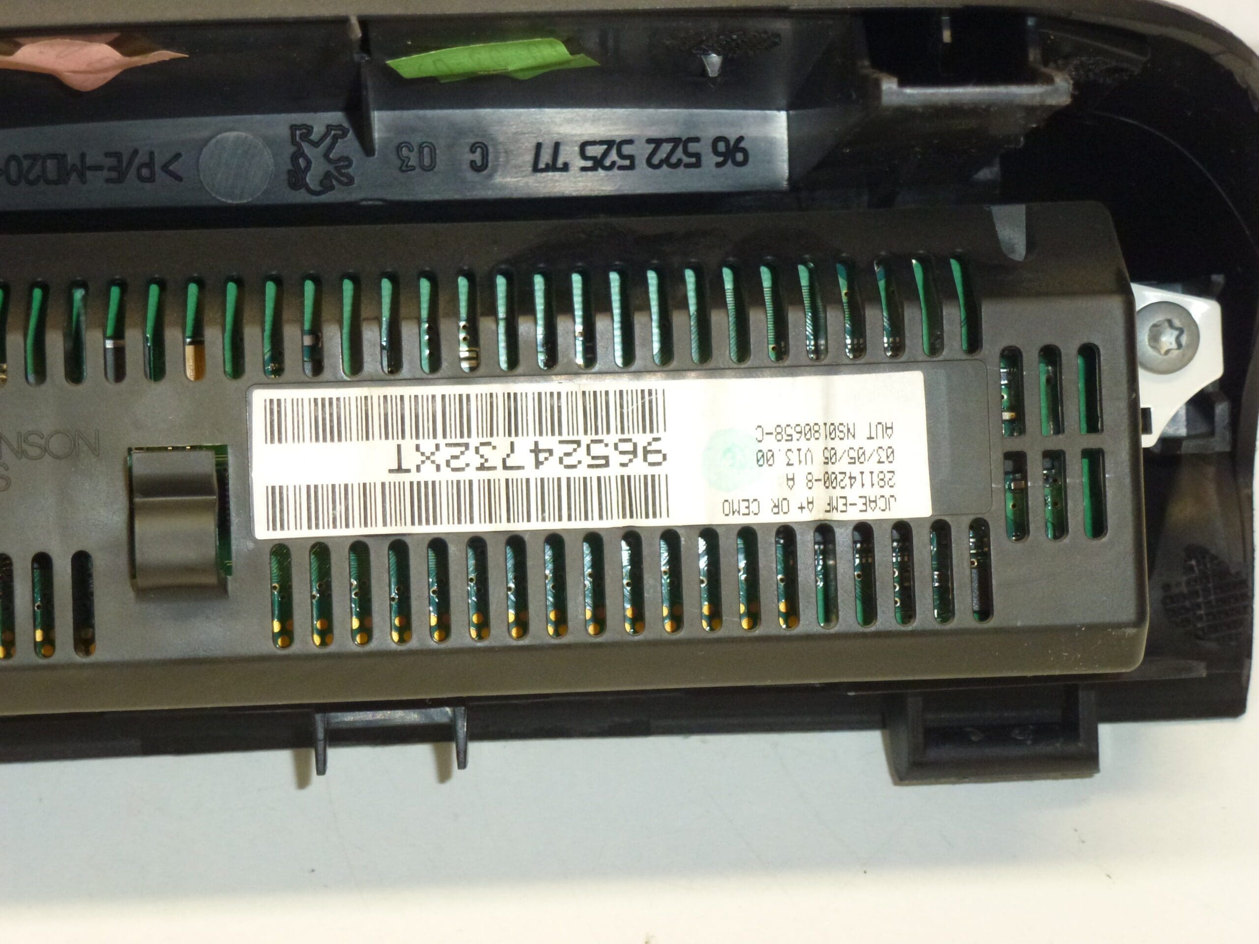 Wyświetlacz radia komputerowego Peugeot 307 PSA 96524732XT 6155EG