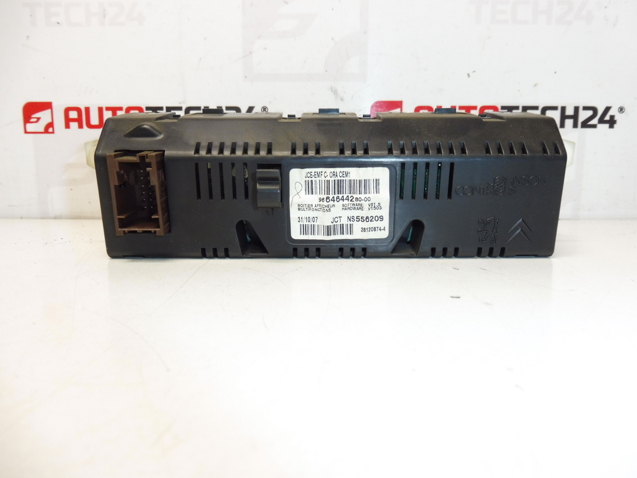 Wyświetlacz radia komputerowego Peugeot 307 9664644280