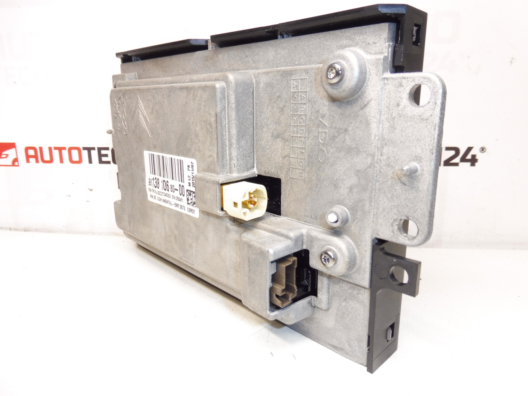 Wyświetlacz radia komputerowego Citroen C4 II 9813810680