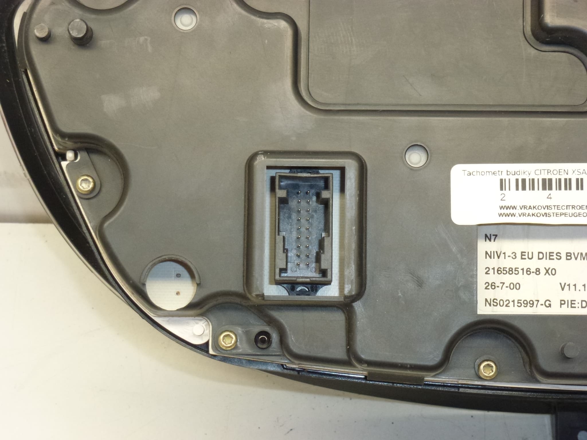 Prędkościomierz z alarmami Citroën Xsara Sagem 9639708580