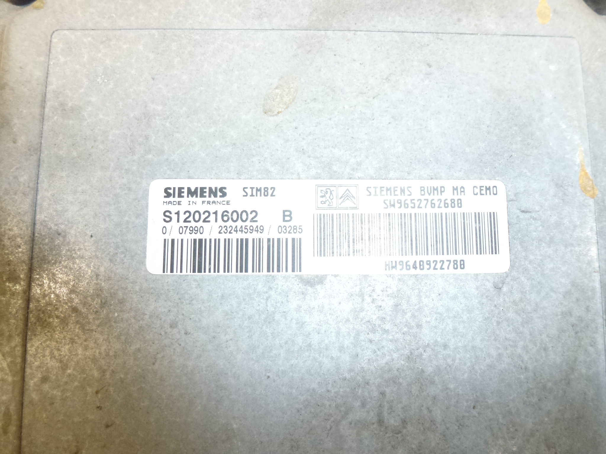 Sterownik sensodrive Citroën Peugeot 9640922780 S120216002 B 2529J9