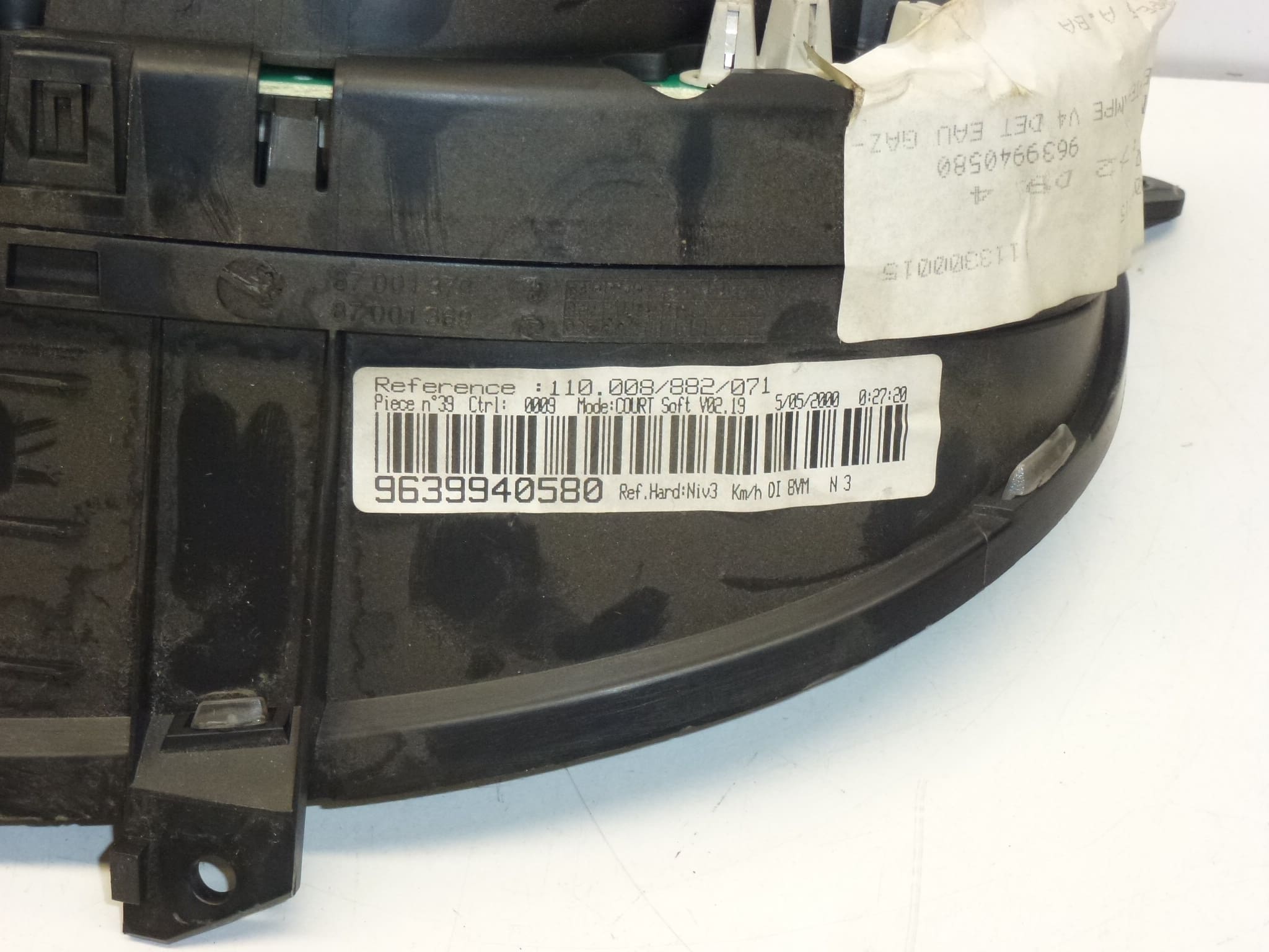 Prędkościomierz Peugeot 406 2.0 HDI 9639940580 610479