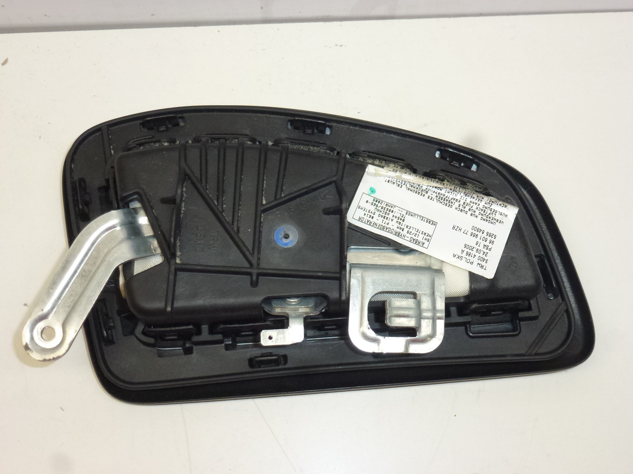 Poduszka powietrzna fotela prawa Peugeot 307 9660196677 8216LQ