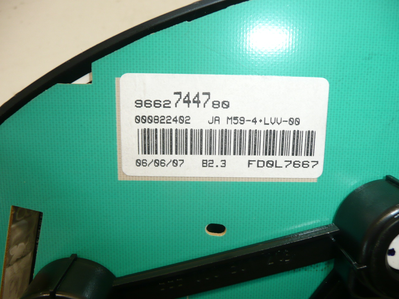 Prędkościomierz tempomat Citroën Peugeot przebieg 240000 km 9662744780 6105X5