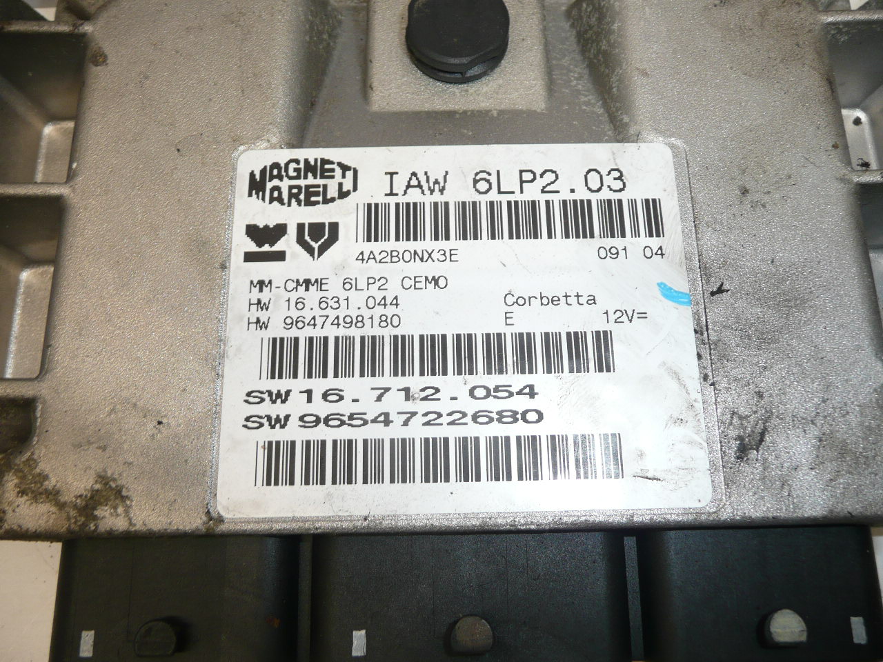 Sterownik IAW 6LP2.03 1.4 16V Citroën Peugeot 9654722680