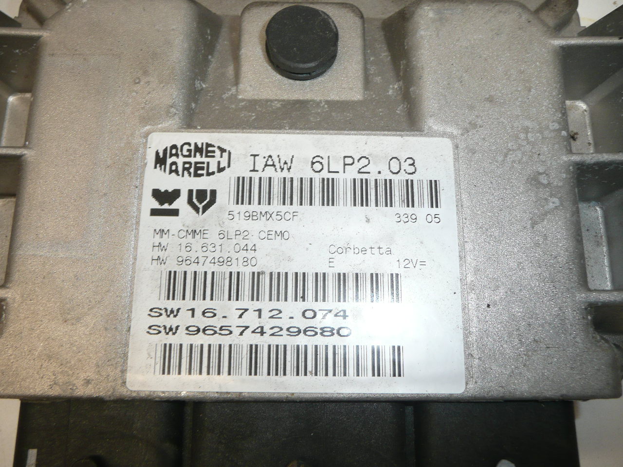 Sterownik IAW 6LP2.03 1.4 16V Citroën Peugeot 9657429680