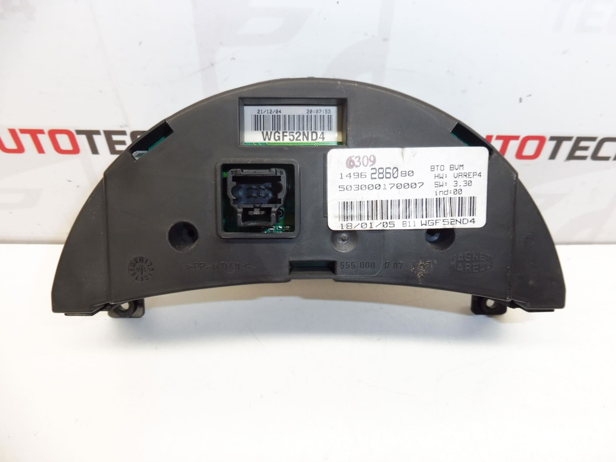 Wyświetlacz Magneti Marelli 222000 km Citroën C8 Peugeot 807 1496286080 - obrazek 2