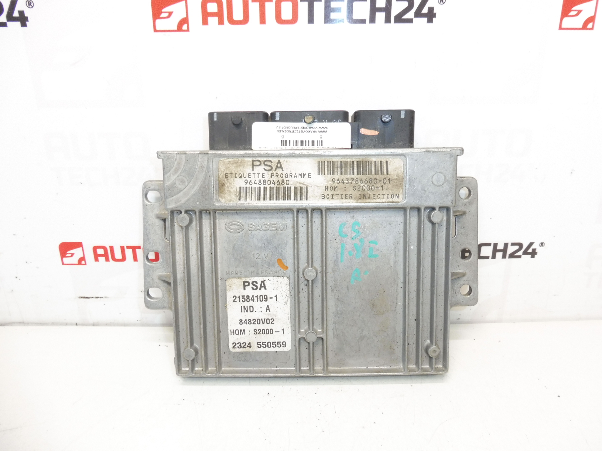 Jednostka Sterująca ECU Sagem S2000-1 1.8 16V 9643786680-01