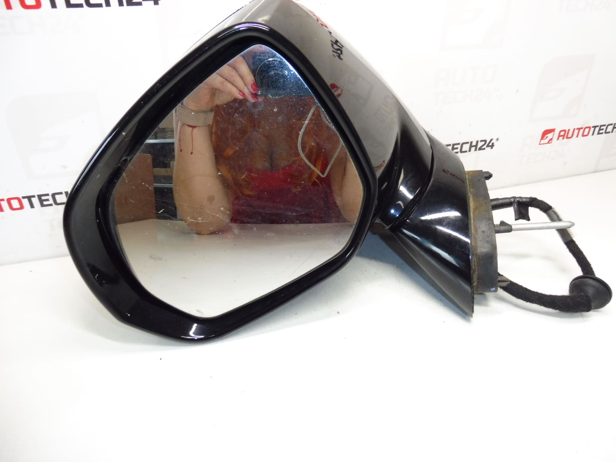 Lewe chromowane lusterko zewnętrzne Citroën C3 Picasso 1609347480 - obrazek 2