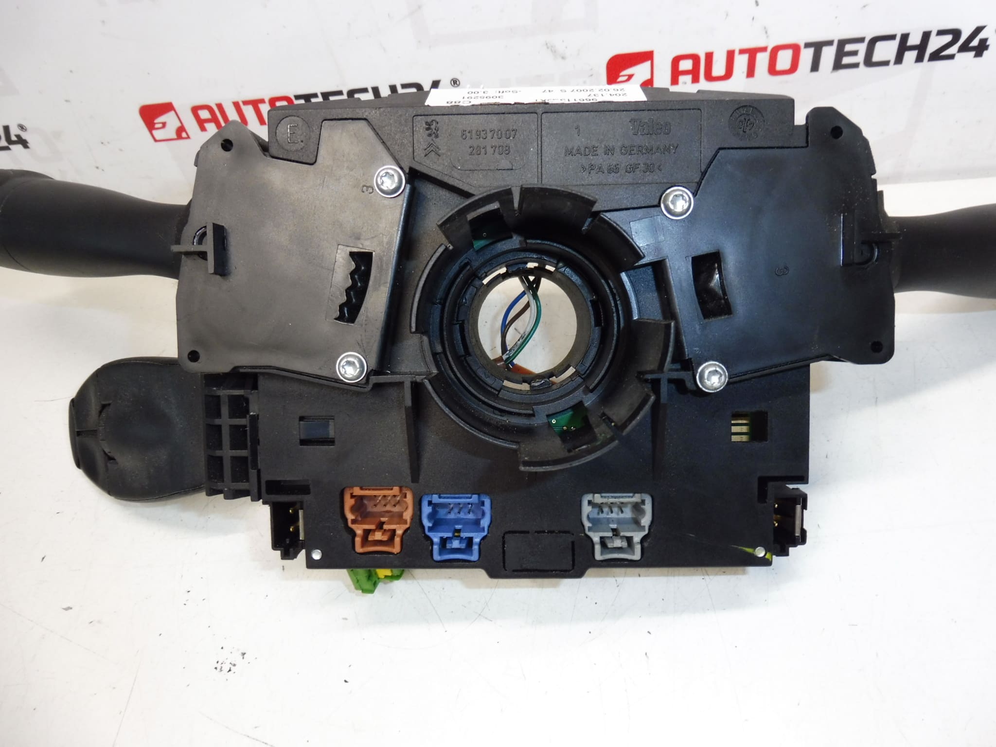 Używany moduł pod kierownicą Citroën C6 / Peugeot 407 96611306XT 6242T1 - obrazek 2