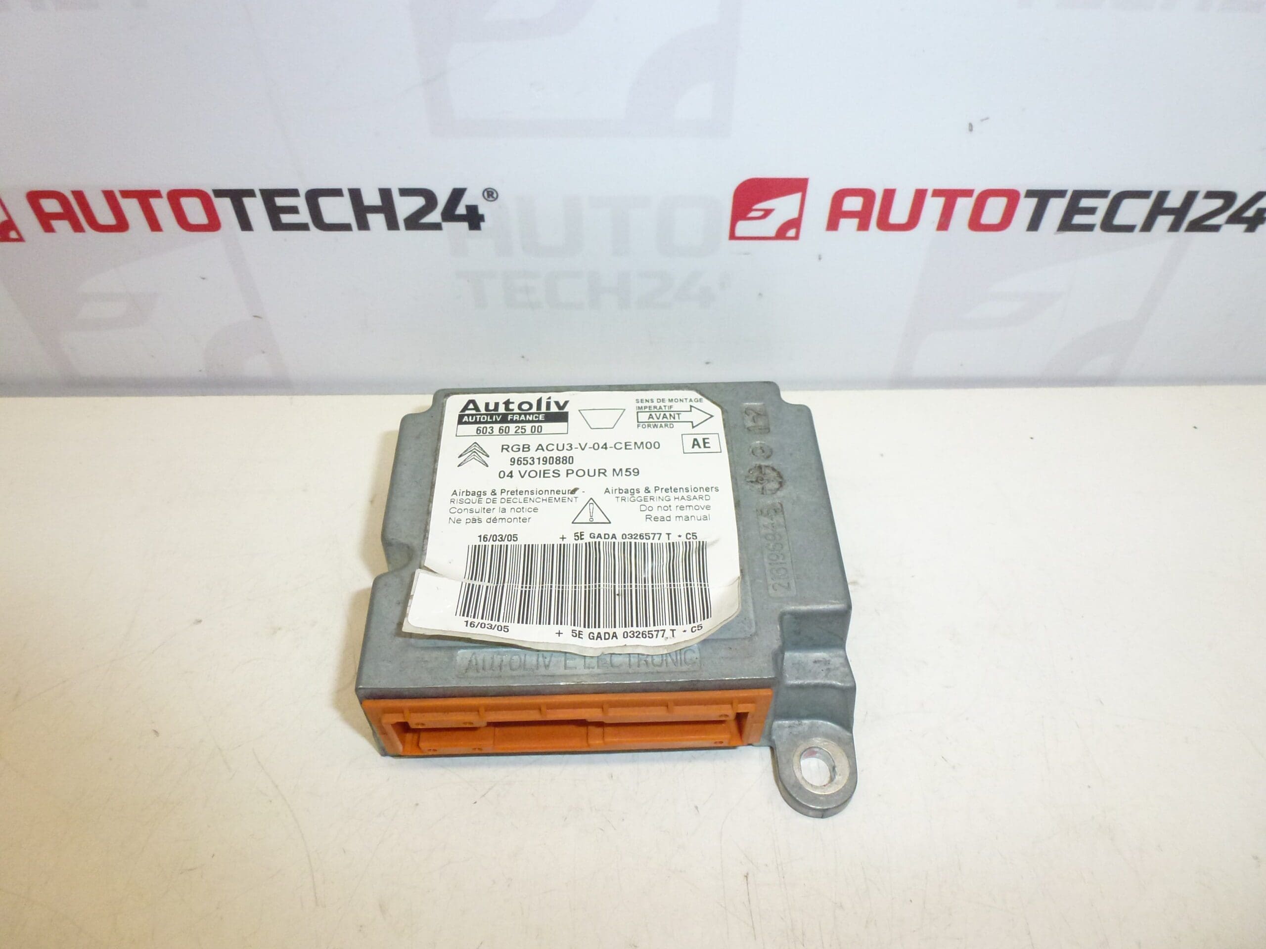 Citroën Peugeot Poduszka powietrzna 9653190880 603602500