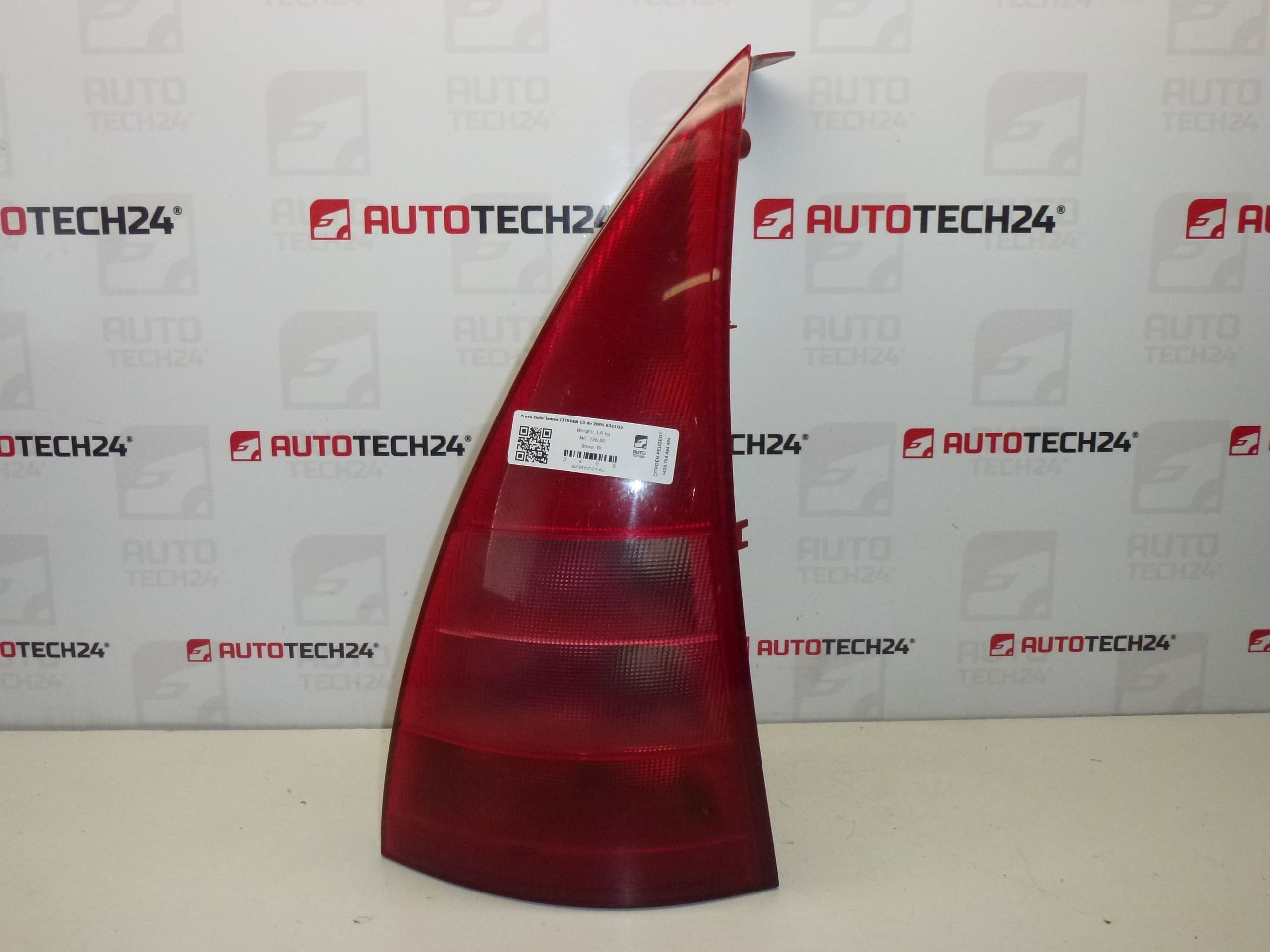 Lampa tylna prawa Citroën C3 do 2005 roku 6351Q3