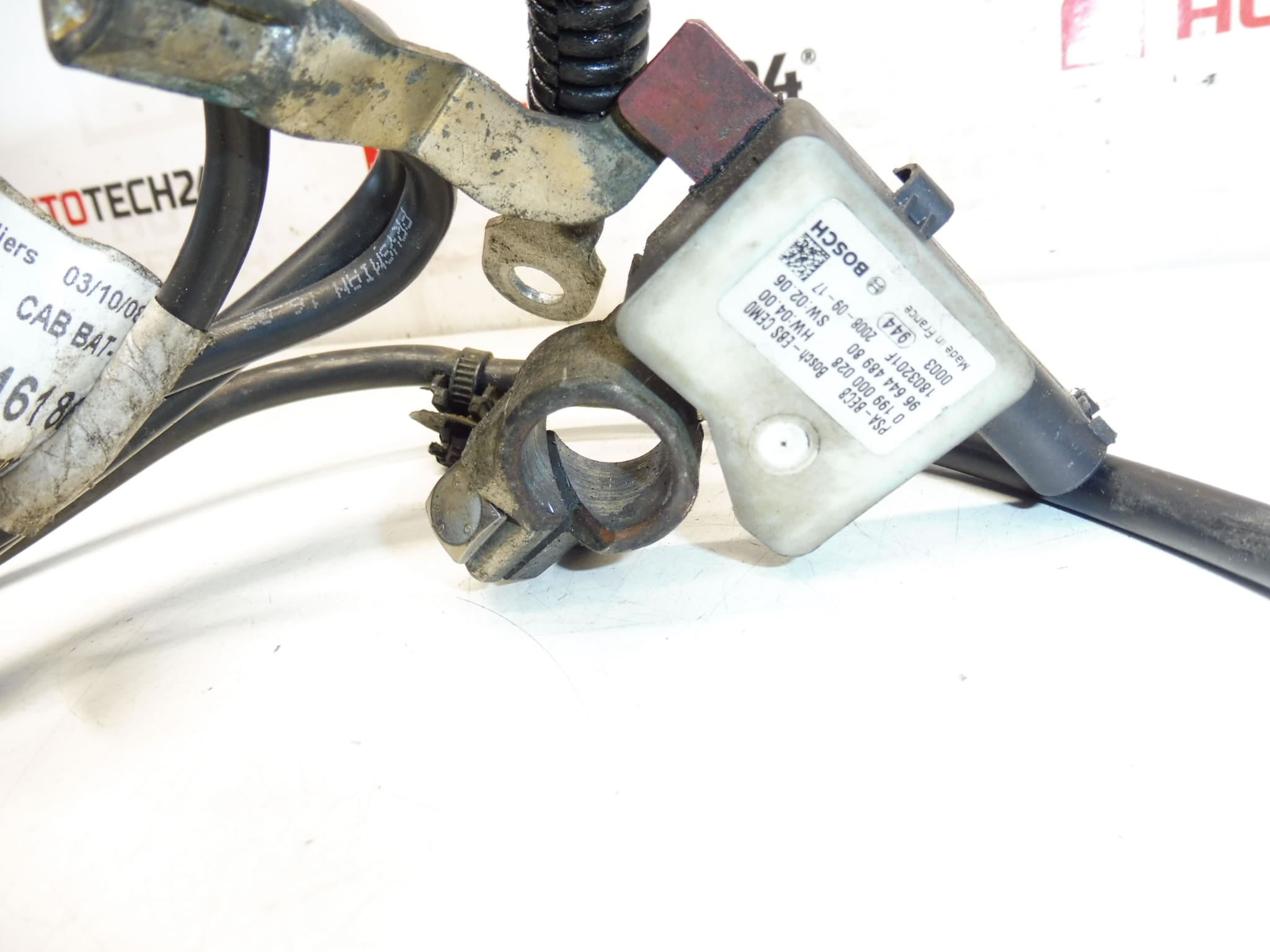 Kabel ujemny akumulatora Citroën Peugeot 9663716180 9664448980 - obrazek 2