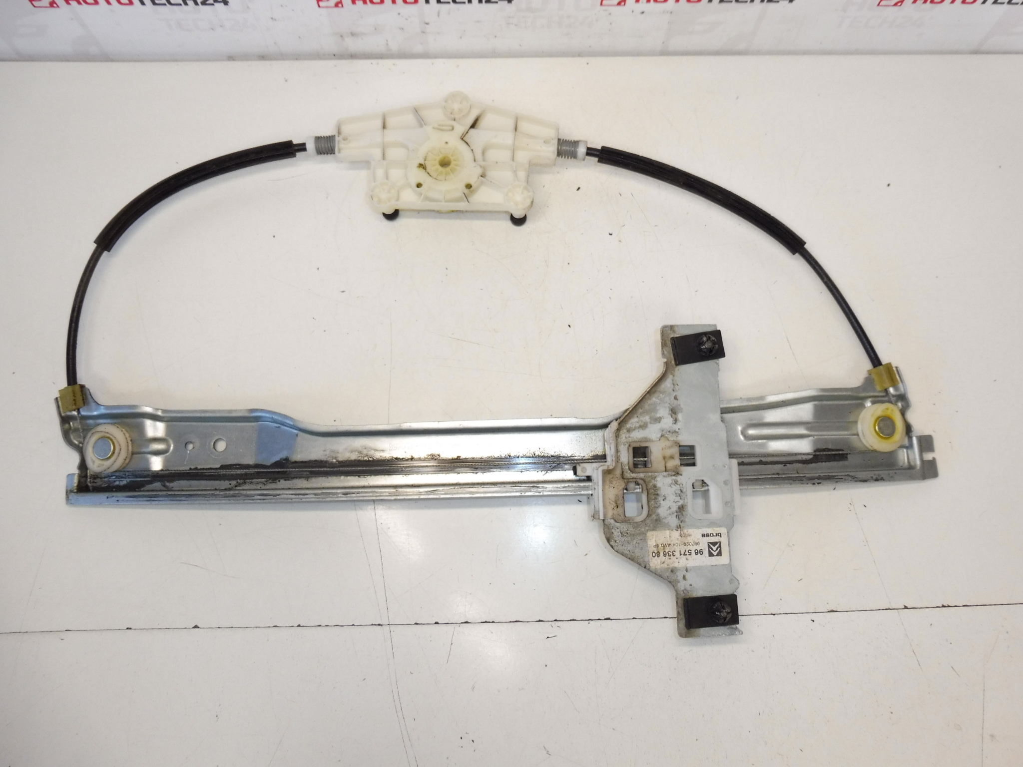 Mechanizm podnoszenia lewej przedniej szyby Citroën C4 5-drzwi 9657133680 9221V1