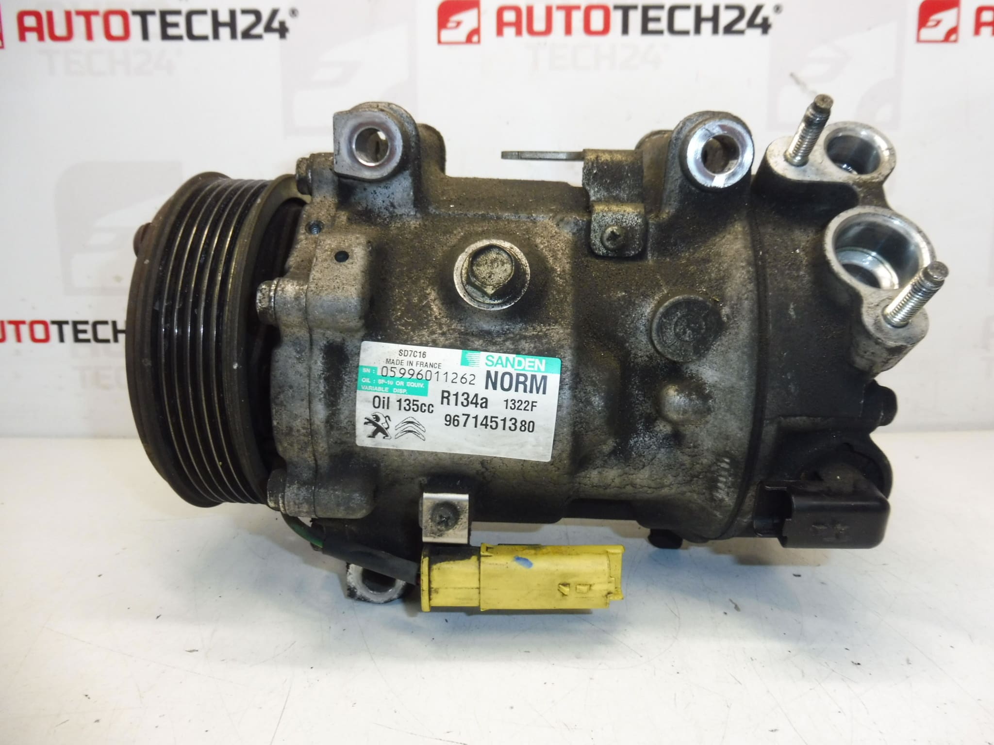 Kompresor klimatyzacji Sanden SD7C16 9671451380 1322F 6453ZS - obrazek 2