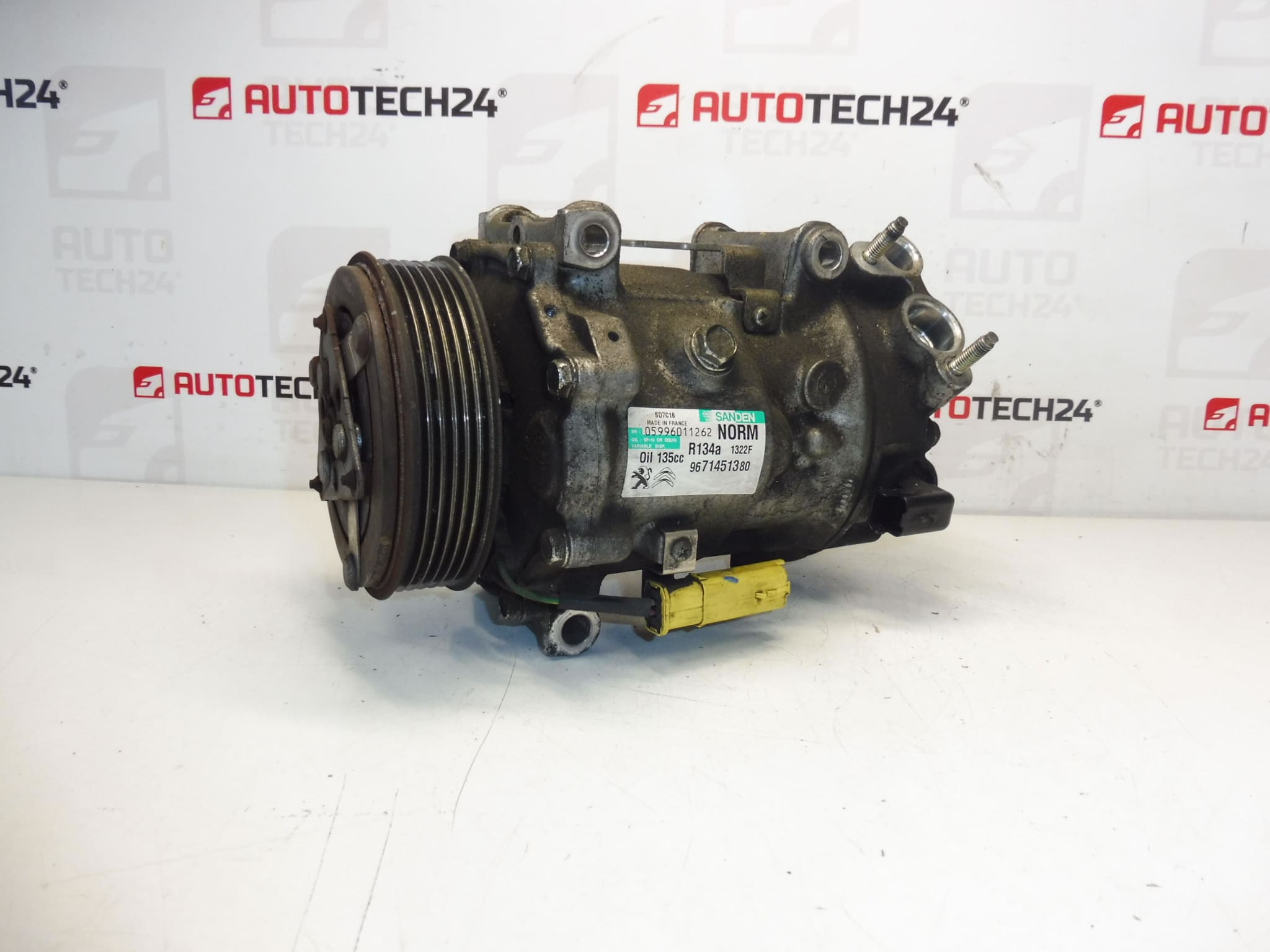 Kompresor klimatyzacji Sanden SD7C16 9671451380 1322F 6453ZS